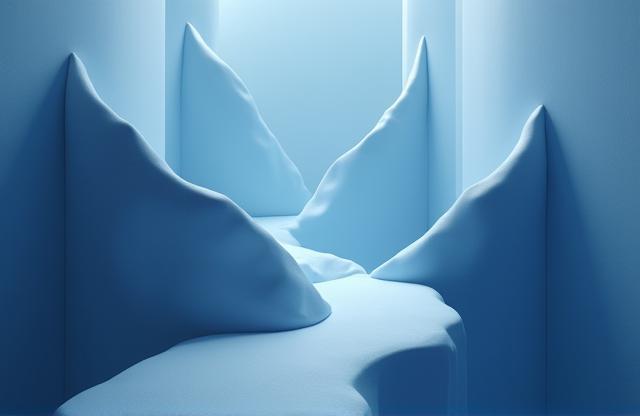 Abstract image representing minimalist design principles or the intersection of time and space (Gonggan).